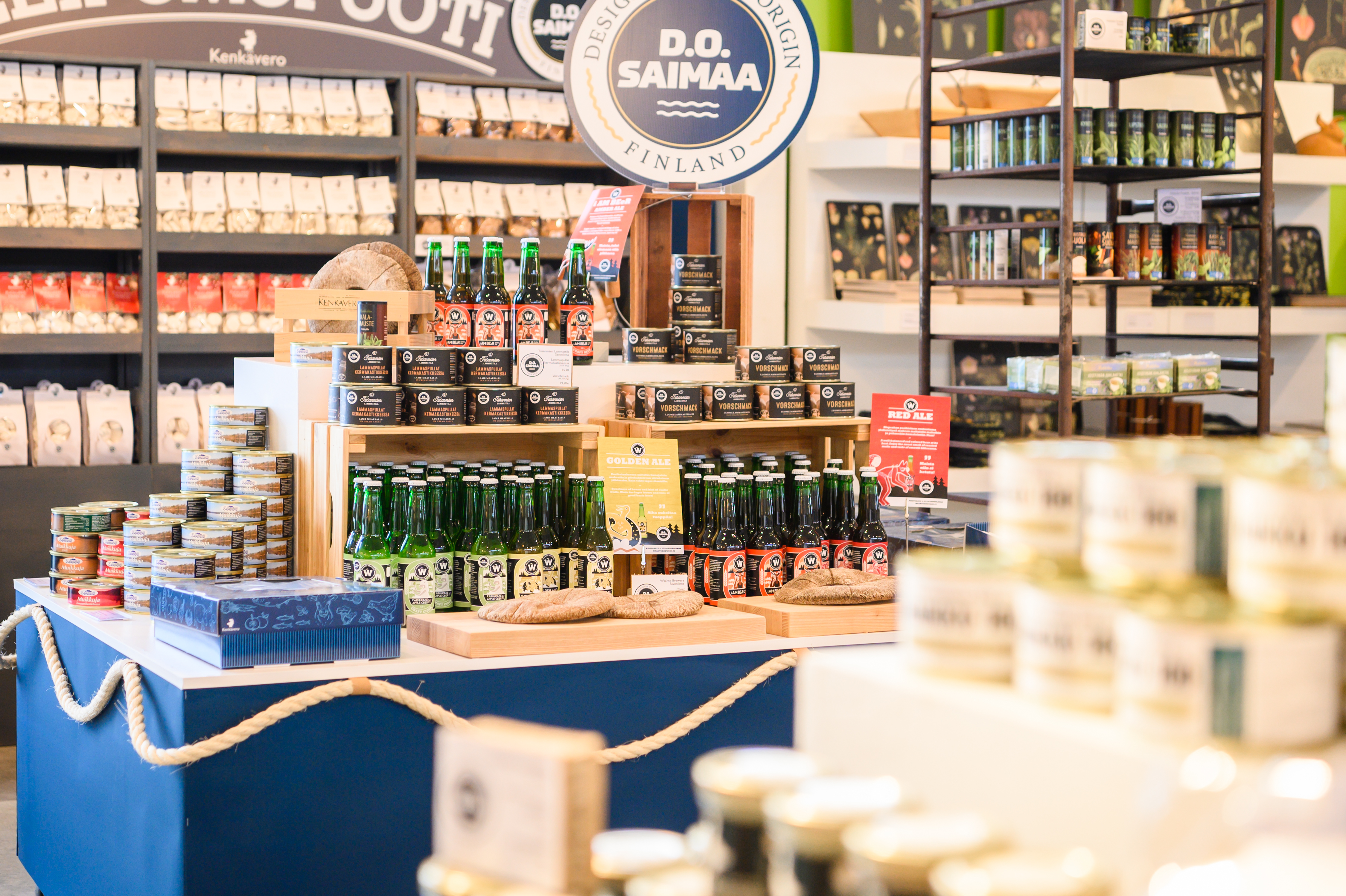 Assemble yourself a delicious dinner of D.O. Saimaa products at the Kenkävero vicarage shop.